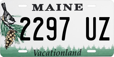 ME license plate 2297UZ