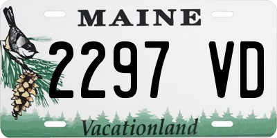 ME license plate 2297VD