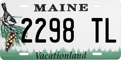 ME license plate 2298TL