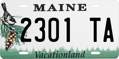 ME license plate 2301TA