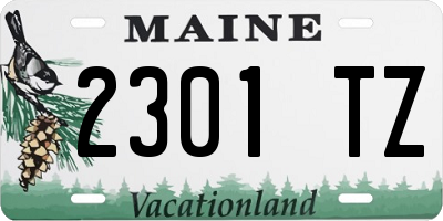 ME license plate 2301TZ