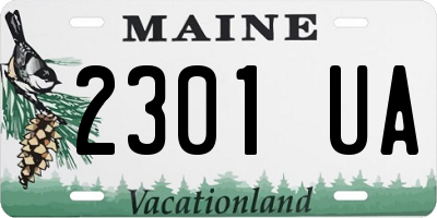 ME license plate 2301UA