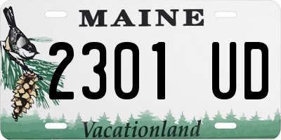 ME license plate 2301UD