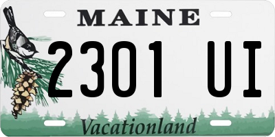 ME license plate 2301UI