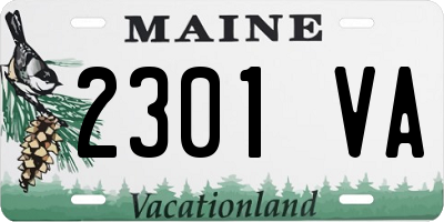 ME license plate 2301VA