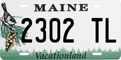 ME license plate 2302TL