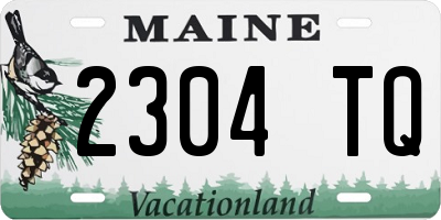 ME license plate 2304TQ
