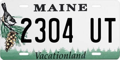 ME license plate 2304UT