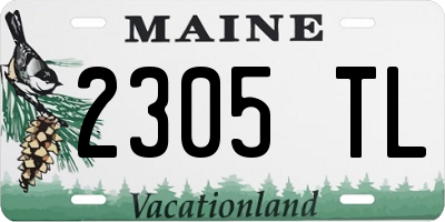 ME license plate 2305TL