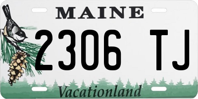 ME license plate 2306TJ