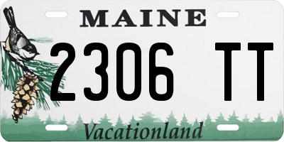 ME license plate 2306TT