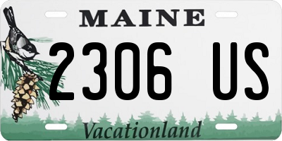 ME license plate 2306US