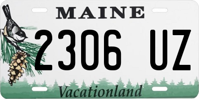 ME license plate 2306UZ