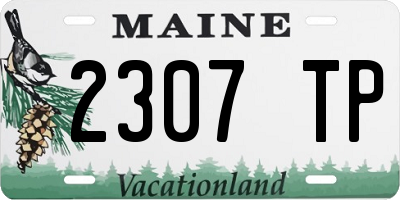 ME license plate 2307TP
