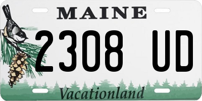 ME license plate 2308UD