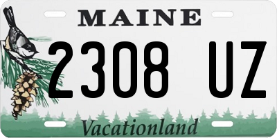 ME license plate 2308UZ