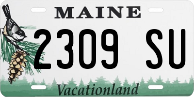 ME license plate 2309SU