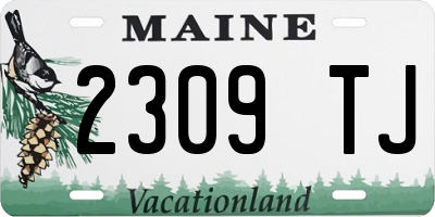ME license plate 2309TJ