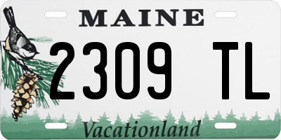 ME license plate 2309TL