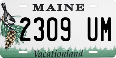 ME license plate 2309UM