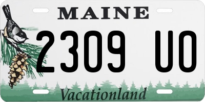 ME license plate 2309UO