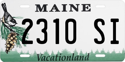 ME license plate 2310SI