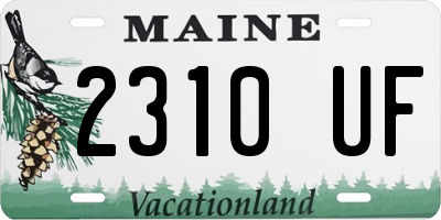 ME license plate 2310UF