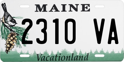 ME license plate 2310VA