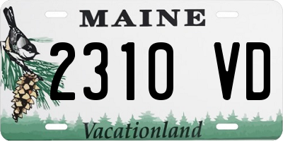 ME license plate 2310VD