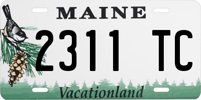 ME license plate 2311TC