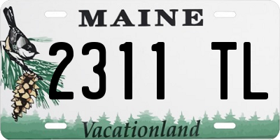 ME license plate 2311TL