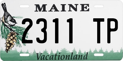ME license plate 2311TP
