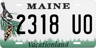 ME license plate 2318UO