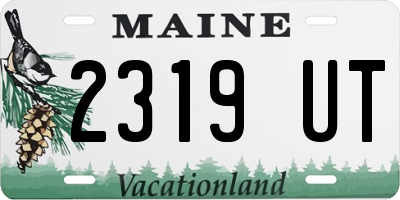 ME license plate 2319UT