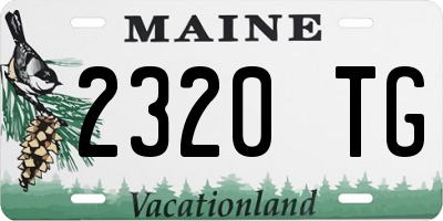 ME license plate 2320TG