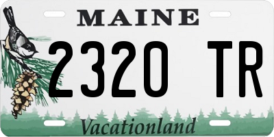 ME license plate 2320TR