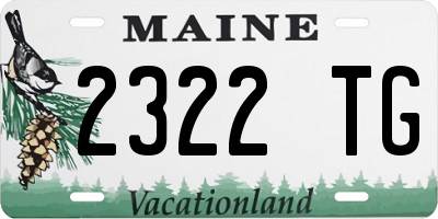 ME license plate 2322TG