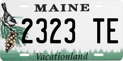 ME license plate 2323TE