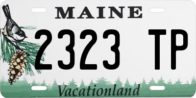 ME license plate 2323TP