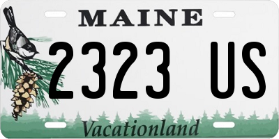 ME license plate 2323US