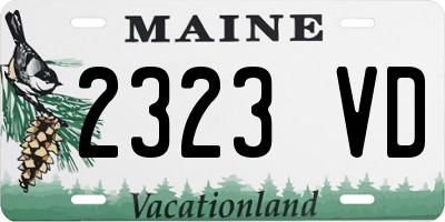 ME license plate 2323VD