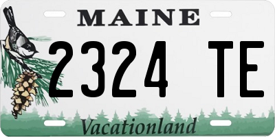 ME license plate 2324TE