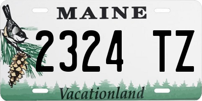 ME license plate 2324TZ