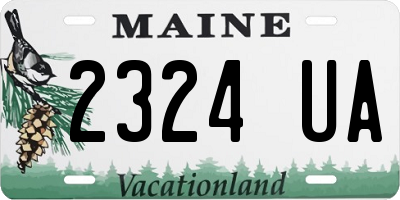 ME license plate 2324UA