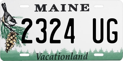 ME license plate 2324UG