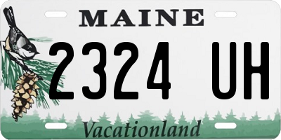 ME license plate 2324UH