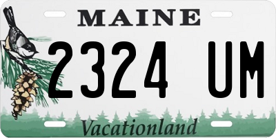 ME license plate 2324UM