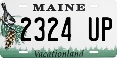 ME license plate 2324UP