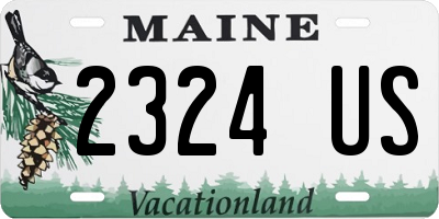 ME license plate 2324US