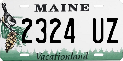 ME license plate 2324UZ